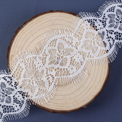 Double-sided eyelash lace edge, nylon mesh lace edge, exquisite lingerie eyelash lace trim