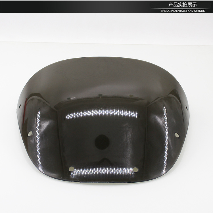 Accesorios de motocicleta taladro leopardo 125 deflector de parabrisas HJ125K capó de vidrio plástico leopardo plateado - 7A deflector