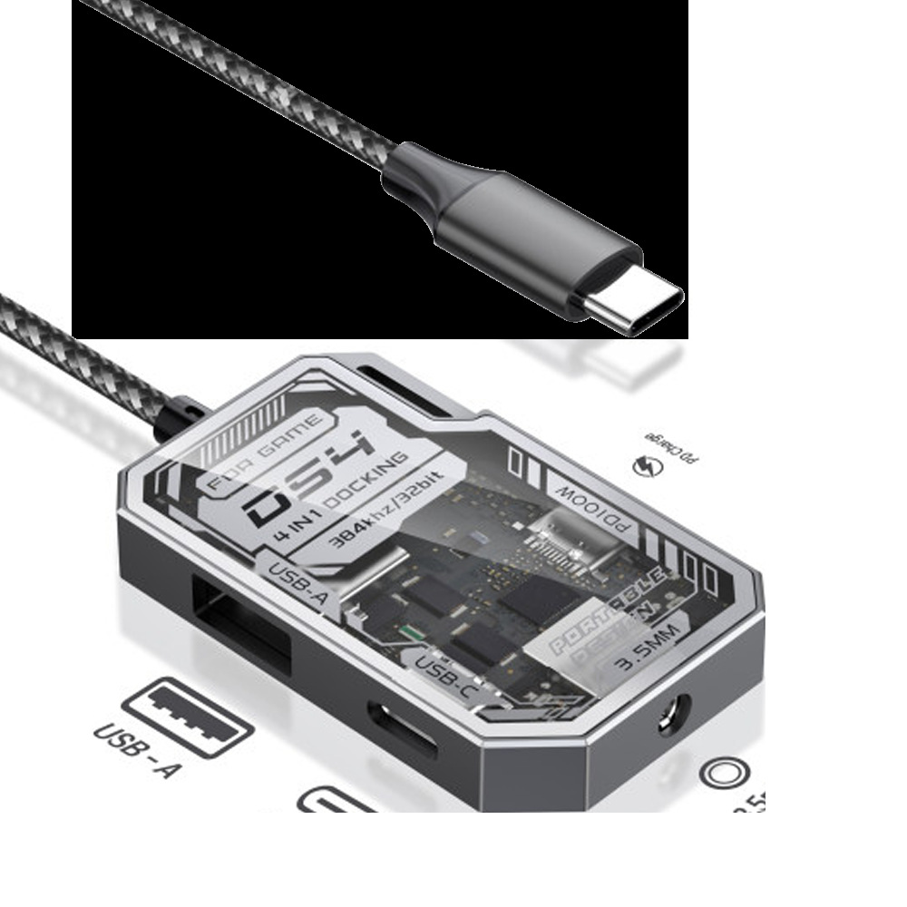 [메탈+강화유리] USB3.0+Type-C 전원공급장치/케이블 길이 0.5m