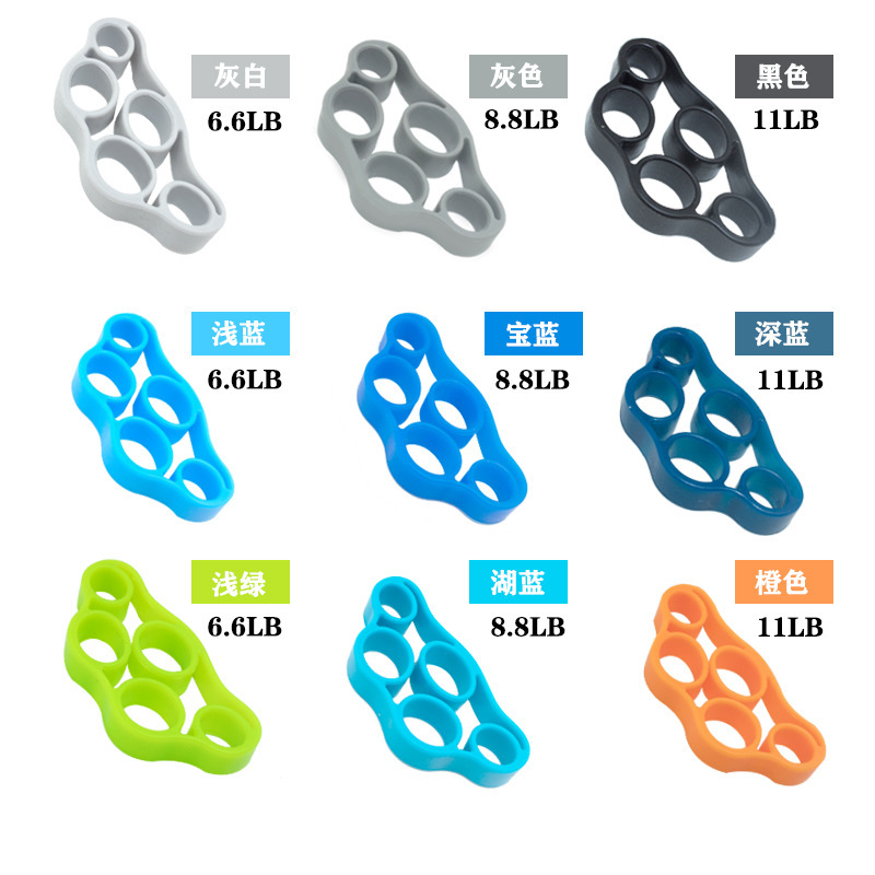 Suministro directo de fábrica de silicona dedo extractor dedo entrenador mano rehabilitación entrenamiento fitness ejercicio equipo