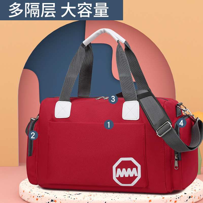 Bolsa de fitness Bolsa de viaje portátil de gran capacidad antisalpicaduras de agua Bolsa de almacenamiento de equipaje de corta distancia Bolsa de almacenamiento Bolsa de viaje ligera