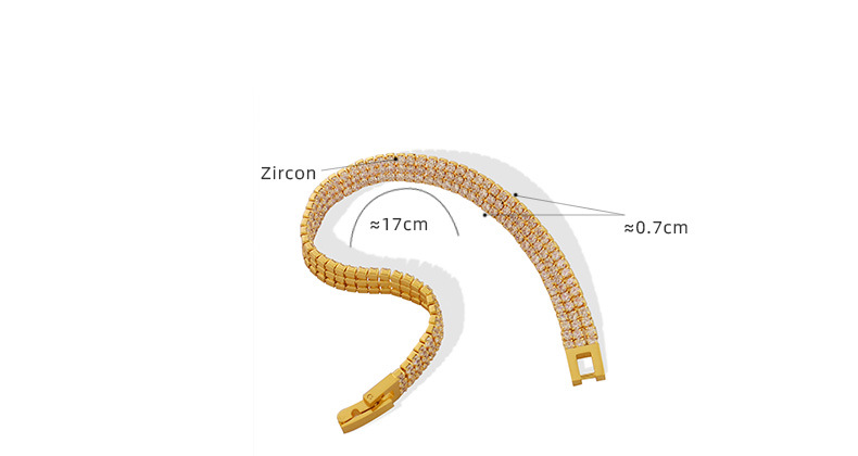 Title 1, Bracelet Exotique Géométrique en Strass et Zirc...