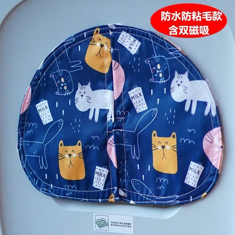 Водонепроницаемый розово-желтый кот. С магнитной присоской