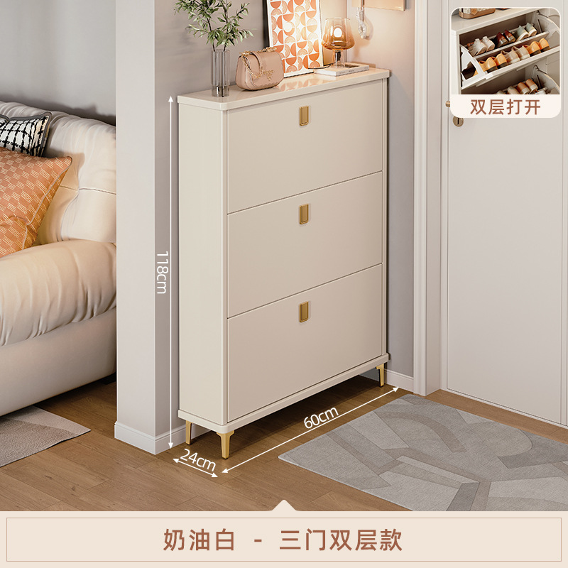 [크림화이트-3도어복층] 60*24*118CM