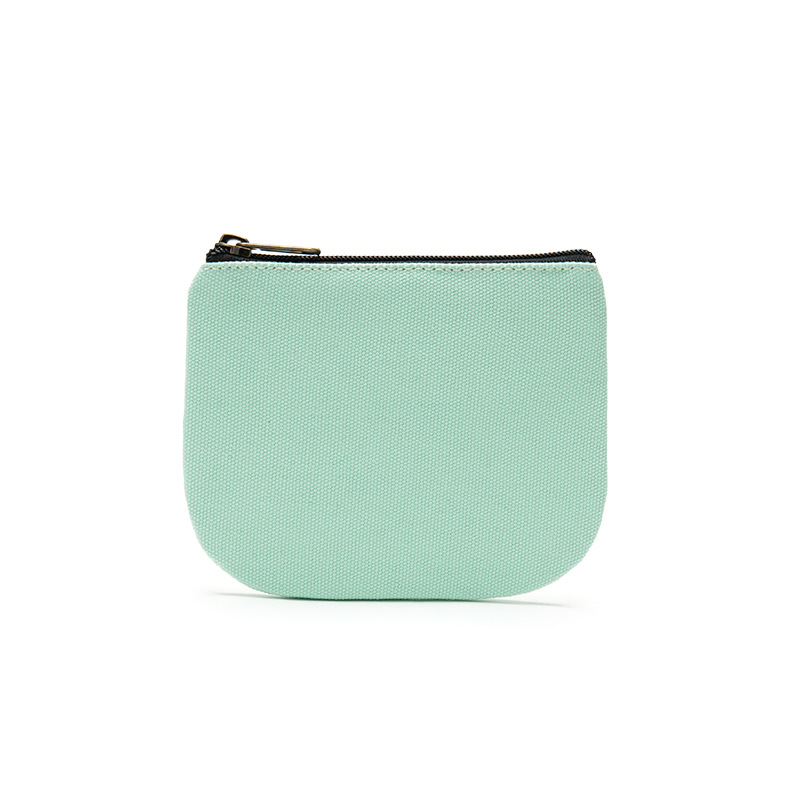 ブレンドンブランド 無地キャンバス小銭入れ コインバッグ 高級YKKオリジナル生地 手描き収納袋