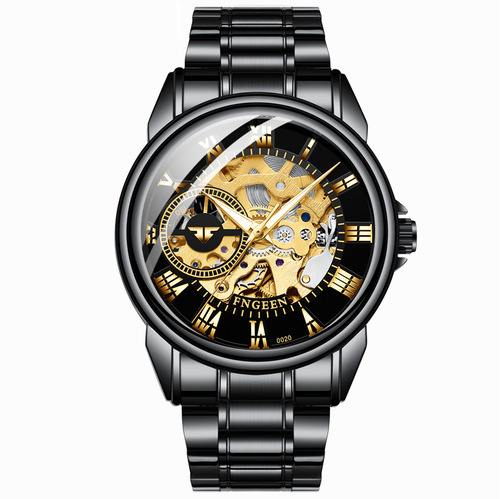 FNGEEN Men's and Women's Fully Automatic Mechanical Watch with Mesh Band – Fashionable Trendsetter Style, 2020 Export-Ready Watch Supply