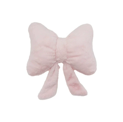 Car Winter Headrest Plush: Headrest - plush-ribbon-bow-pink-waist-support