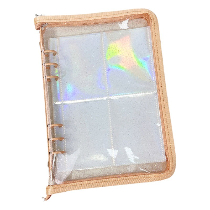 INS estilo cremallera de cuatro rejillas libro de tarjetas de hojas sueltas A5 libro de 3 pulgadas álbum Polaroid aidou álbum tarjeta pequeña libro de almacenamiento de fotos