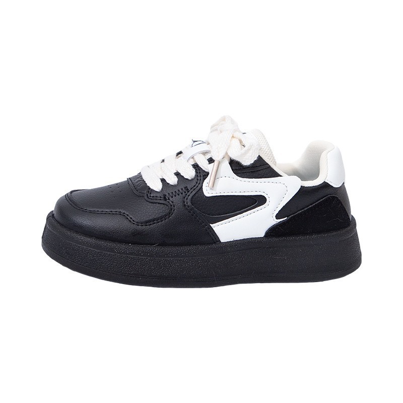 Baja fuerza de retroalimentación de color sólido zapatos casuales de invierno minimalistas de viento con cordón de algodón de estilo universitario zapatos de skate cálidos