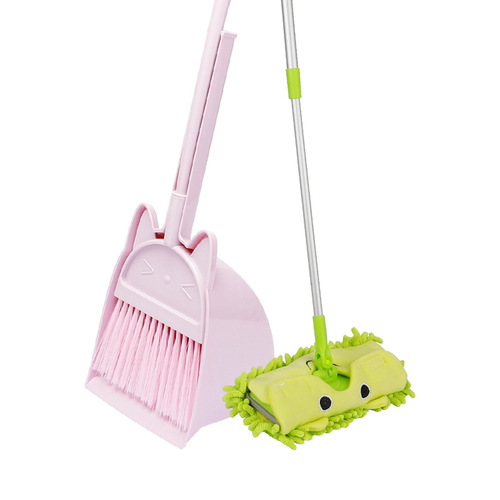 Wholesale Household Children's Small Broom and Shovel Set Baby Mini Broom and Mop Toys for Primary School Students