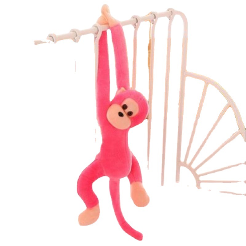 Mono de brazo largo mono juguete de peluche colorido cortina mono de brazo largo adornos de regalo decoración muñeca mono llamará al por mayor mono colgante