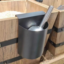 加厚五谷杂粮铲盒子超市货架散粮米铲收纳盒挂式置物架冰铲放置架