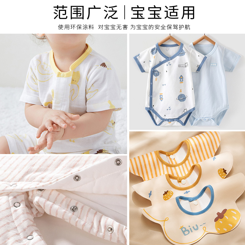 Sólido traje de hebilla de cinco garras hebilla oculta herramienta de instalación de hebilla de uñas sin costuras color metal bebé invisible Madre y niño hebilla