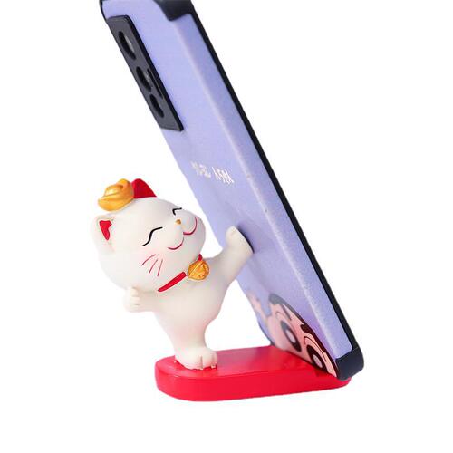 Creativity is rising step by step* Lucky Cat mobile phone holder ornaments are auspicious and festive gifts for family and friends as opening gifts.
