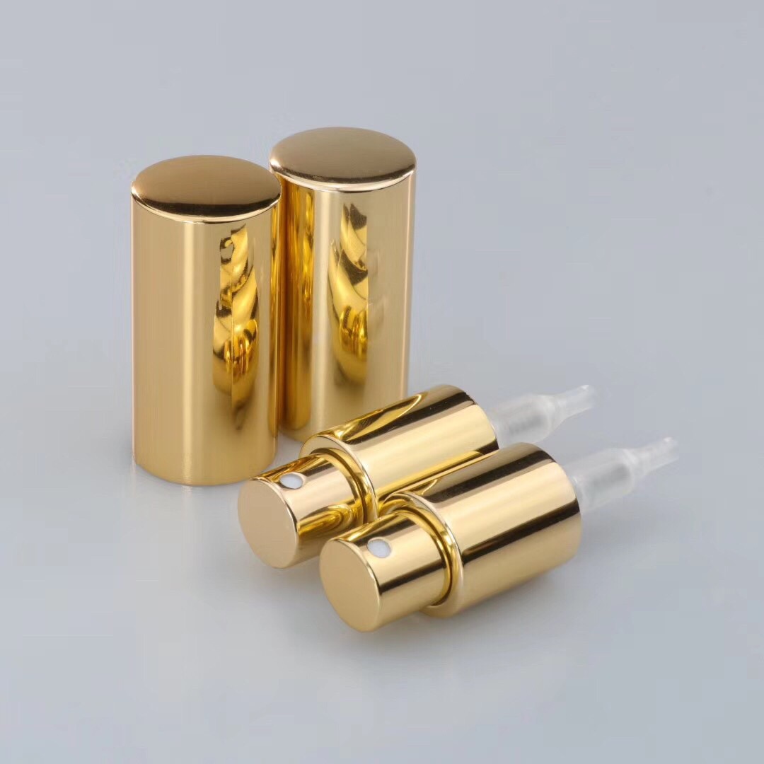 注塑电化铝18牙三件套螺口式香水喷头消毒喷雾头 香水小喷雾