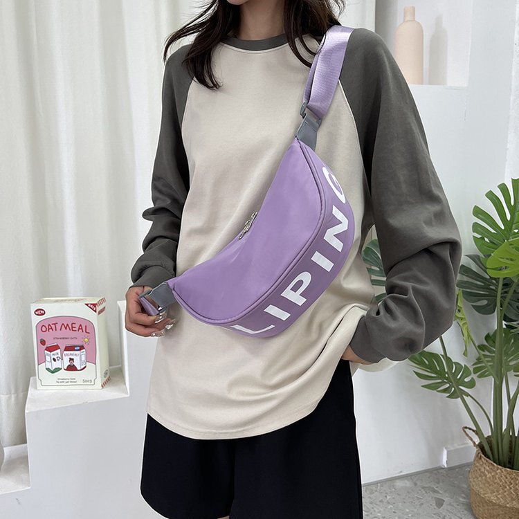 ショルダーバッグ衝突色ギョーザバッグナイロン布女性スポーツバッグフィットネスキャンディー色衝突色軽量女性バッグ卸売りバッグ|undefined