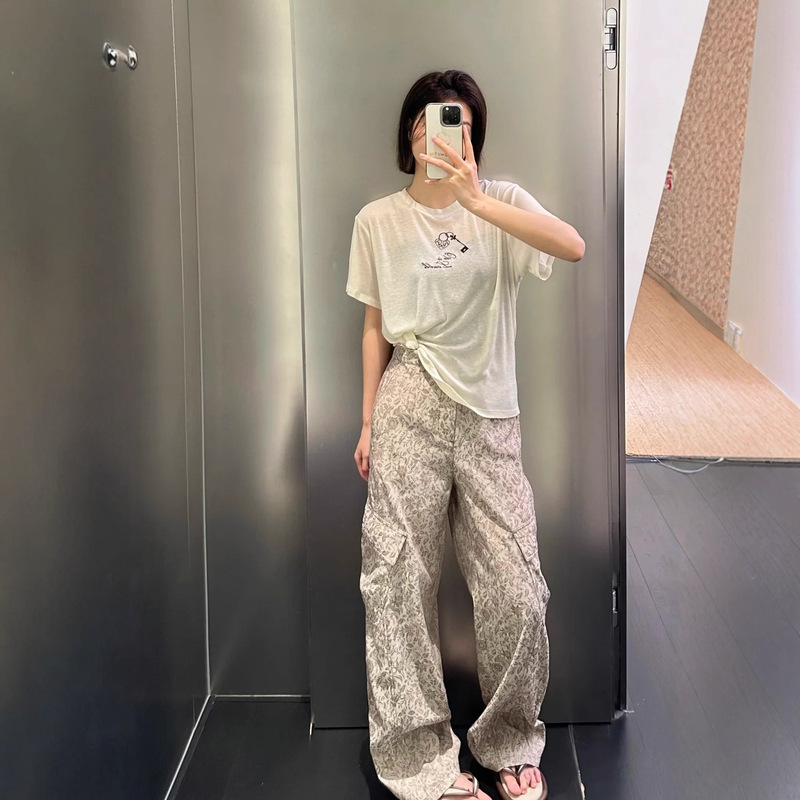 ICE设计师品牌25早秋新品提花弯刀长裤宽松时尚休闲百搭工装裤子|undefined