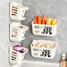 壁挂式收纳篮台面两用多功能塑料家用浴室挂篮厨房备菜果蔬收纳筐
