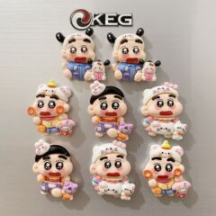 大号日系动漫人物卡通可爱树脂创意磁吸冰箱贴蜡笔小新3d立体装饰