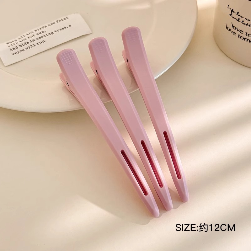 Clip de pico de pato especial para maquillaje y peluquería, clip de boca larga, flequillo lateral, horquilla