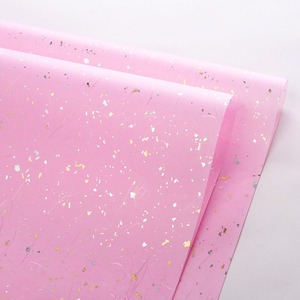 Papel de regalo con puntos dorados y plateados de ensueño, grueso, de alta gama, materiales de embalaje para regalos al por mayor, estampado dorado para ramos.
