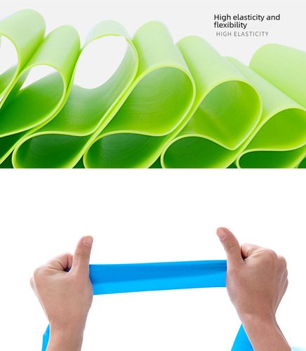 Yoga resistance band elastic band fitness for men and women resistance band strength training stretching band TPE resistance rope resistance sheet