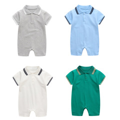 Baby thin cotton romper summer newborn clothes short-sleeve 0-1 year old baby tunic children's clothing one piece drop shipping