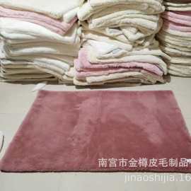 源头工厂仿兔毛地毯跨境家用卧室床边毯垫客厅茶几长方形兔毛地毯