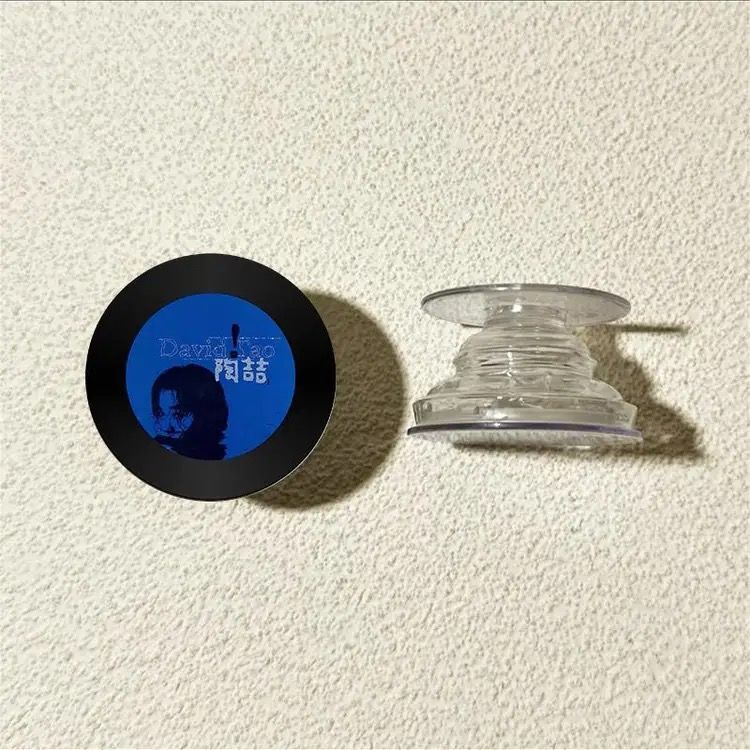 Grabación de CD vinilo redondo airbag soporte adhesivo tipo teléfono móvil adhesivo 360 ° giratorio telescópico succión magnética de corriente de marea