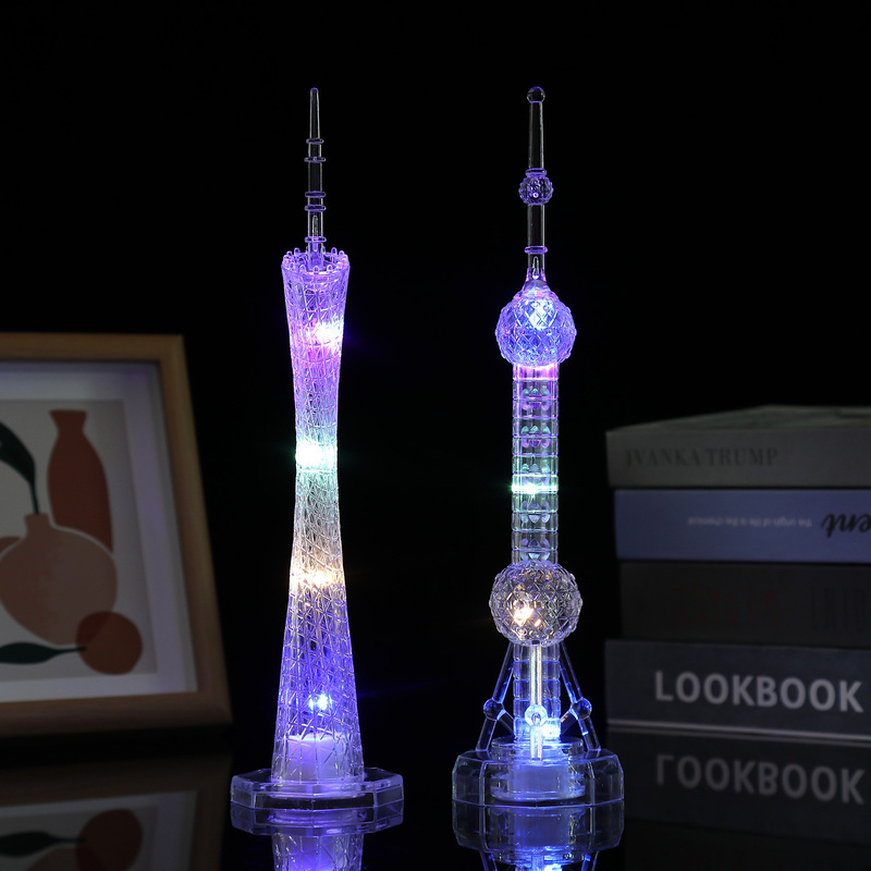 Guangzhou Tower small waist luminous creative gift Guangzhou Tower plastic TV tower Guangzhou Tower decoration crafts Guangzhou Tower small waist luminous creative gift Guangzhou Tower plastic TV tower Guangzhou Tower decoration crafts