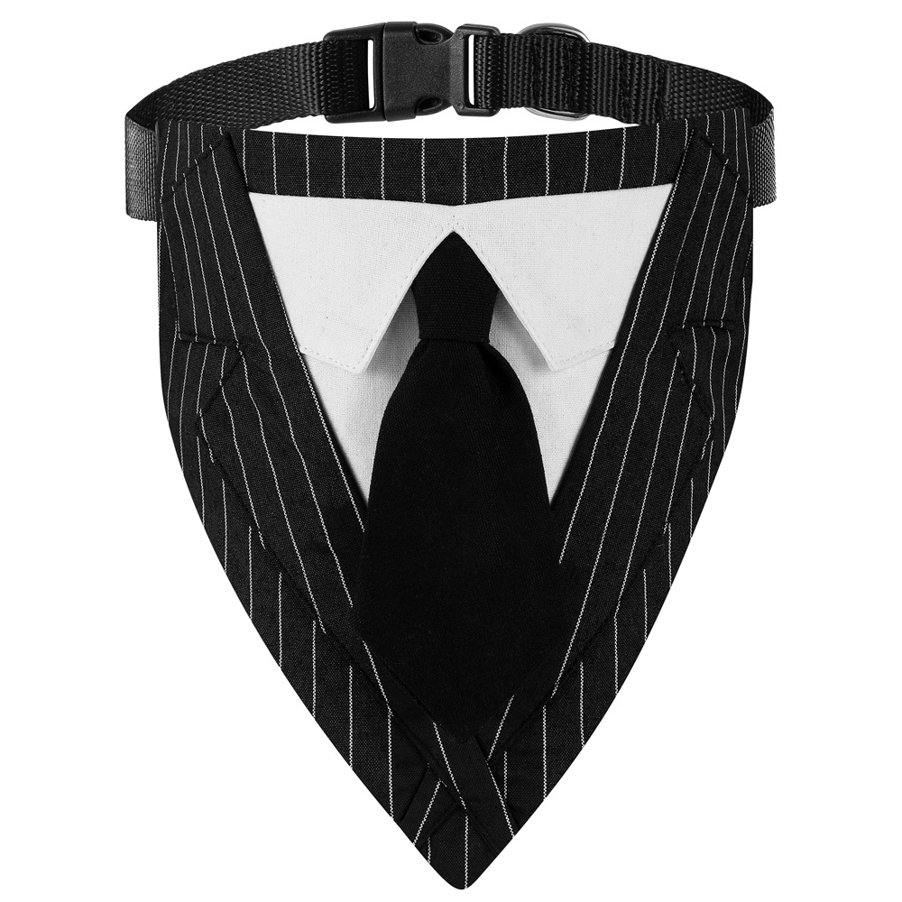 Cross-border exclusivo nuevo traje popular perro triángulo bufanda corbata mascota perro saliva toalla bufanda de la boda