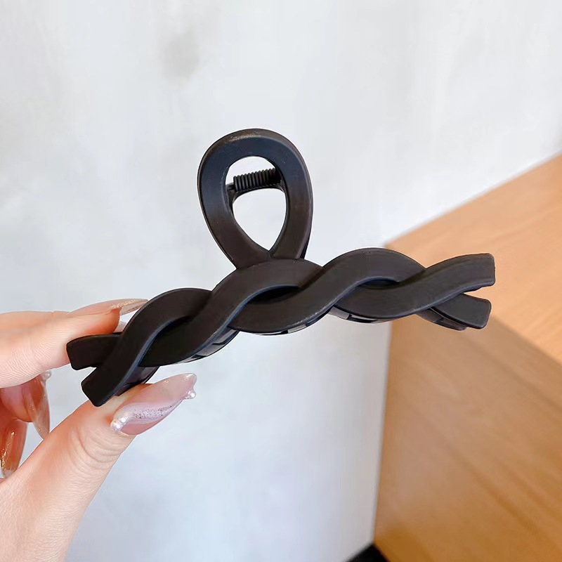 Pinza de agarre simple y versátil de temperamento, clip de tiburón grande, horquilla, pinza para el cabello de alta calidad para mujer, clip para el cabello en la parte posterior de la cabeza, accesorios para el cabello al por mayor