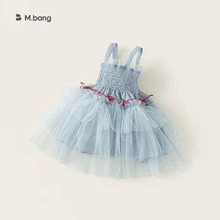 邦选童装儿童吊带裙夏季蓬蓬裙宝宝公主裙周岁礼服裙女童打揽裙