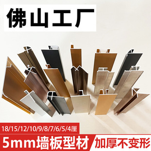 5mm wood veneer wall panel edge banding aluminum alloy edge banding metal decorative strip 5cm I-shaped line closing line