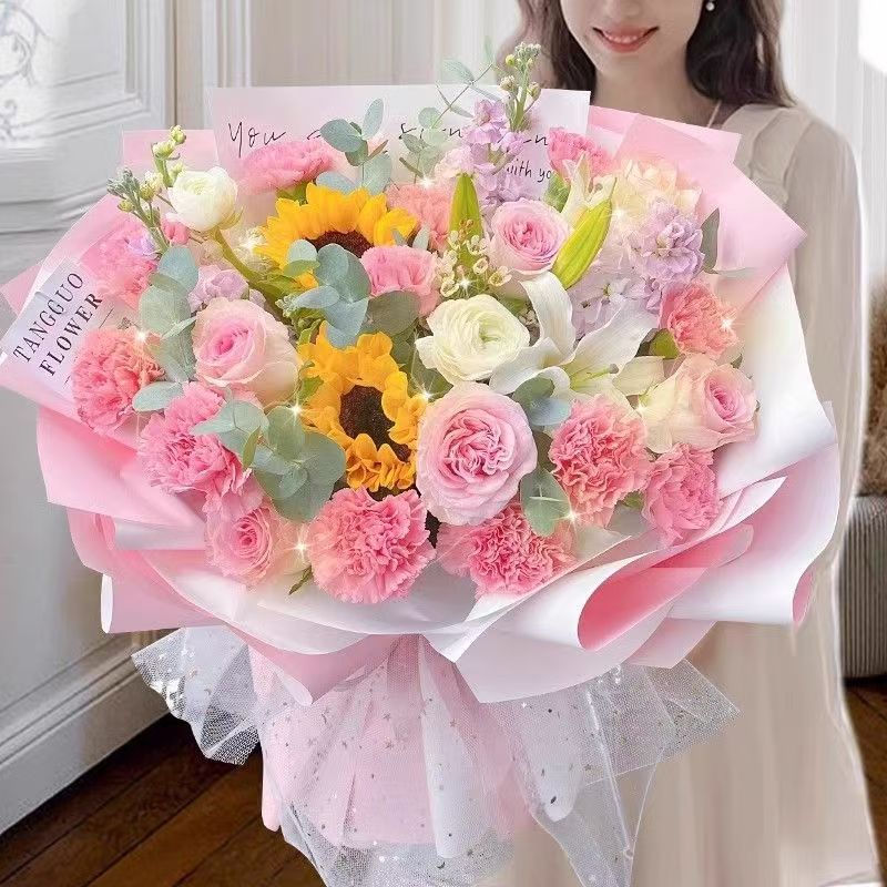 瑞安市瑞枫线上望镇陶山镇汀田街道鲜花店配送玫瑰花束蝴蝶兰百合