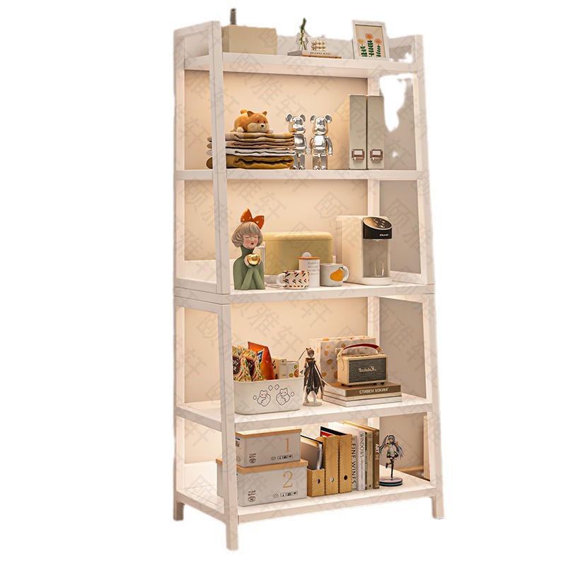 リビングルーム、ベッドルーム、ホーム用の床置き型収納ラック、シンプルでモダンな鉄製の多層ディスプレイ収納ラック、壁掛け台形ラック