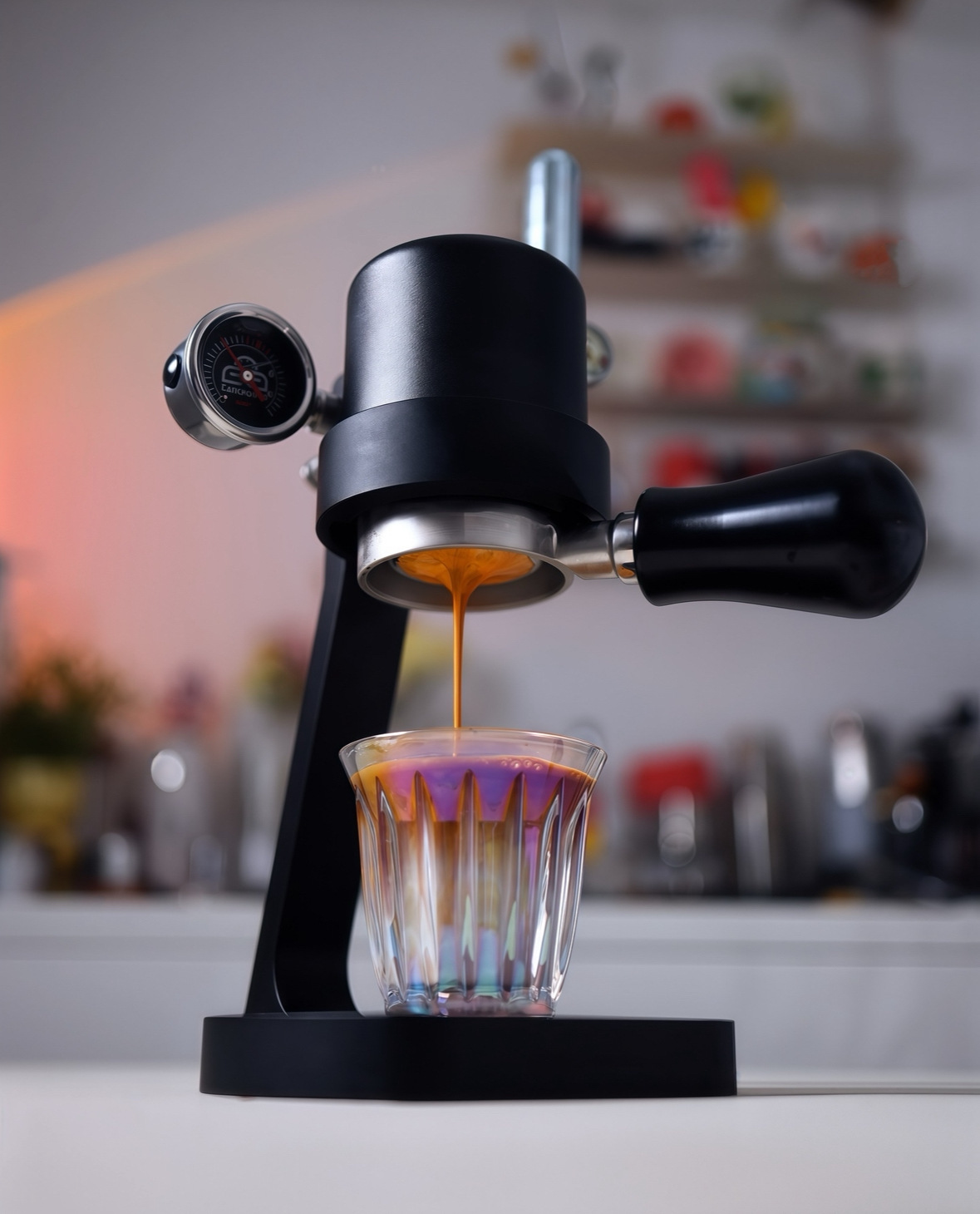 Finespresso58 Preheating-Free Pneumatic Coffee Machine Is Convenient