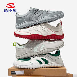 哈比熊宽头鞋25春秋男鞋运动鞋赤脚鞋休闲鞋透气鞋健步鞋一件代发