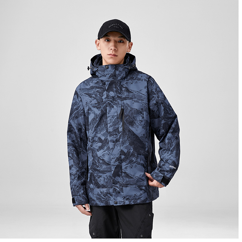 Luotuo ropa de asalto al aire libre para mujeres a prueba de salpicaduras 3 - en - 1 desmontable montaña ropa de montaña abrigo impermeable a prueba de viento y cálido