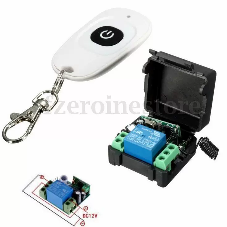 批发315/433MHZ灯具智能无线遥控开关 自锁型12V单路电子门禁电动