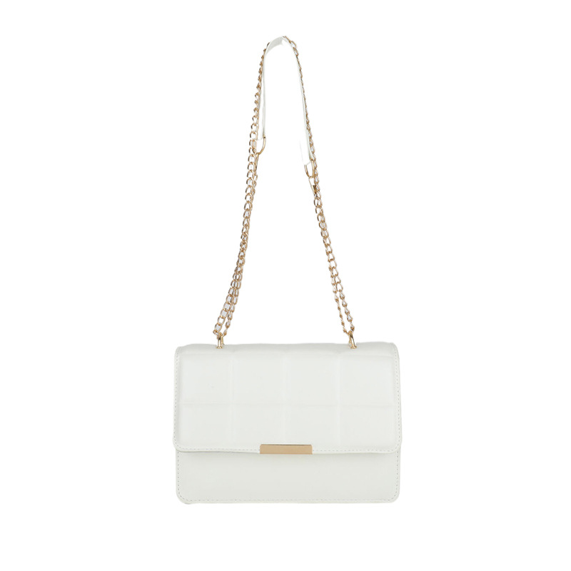 Bolsa de casca dura de cuadrilátero de cadena sólida, bolso cuadrado de damas de este año, bolso de hombro de moda de textura, bolso de mochila casual