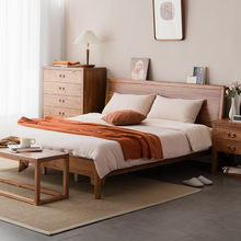 70YF实木床新中式全实木床简约卧室老榆木纯实木主卧双人床