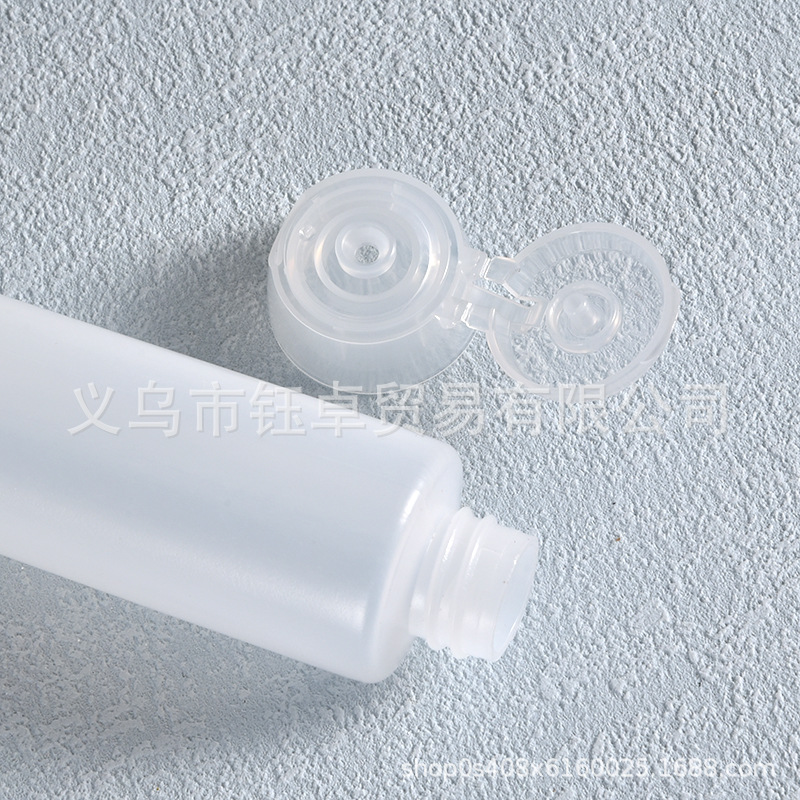 Manguera de PE botella de destapado 30ml 50ml limpiador facial cuidado de la piel cosméticos embalaje extrusión botella de loción de sub-embalaje