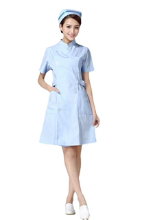 悦兰心加大码护士服短袖粉色口腔牙科服药店工作服美容服夏装