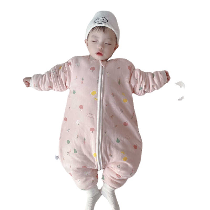 (2개) 의 가을과 겨울 슬리핑 백 어린이의 따뜻한 킥 방지 퀼트 소년과 소년의 두꺼운 면화 홈 옷
