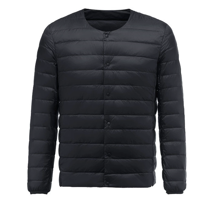 2025 новый тонкий и легкий пуховик мужской круглый воротник с изменяемым V-образным вырезом