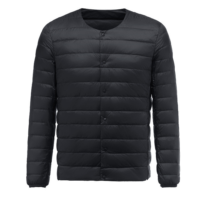 2025 New Lightweight Down Jacket Men's Round Neck Variable V-Neck Liner Down Jacket for Young and Middle-aged Interior