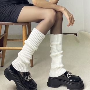 Piled socks children autumn and winter socks leg sets hot girls pure white calf socks wholesale knitted vertical JK tube socks