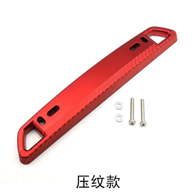 License Plate Carbon Fiber Conversion Holder — License plate holder/license plate holder - embossed-red