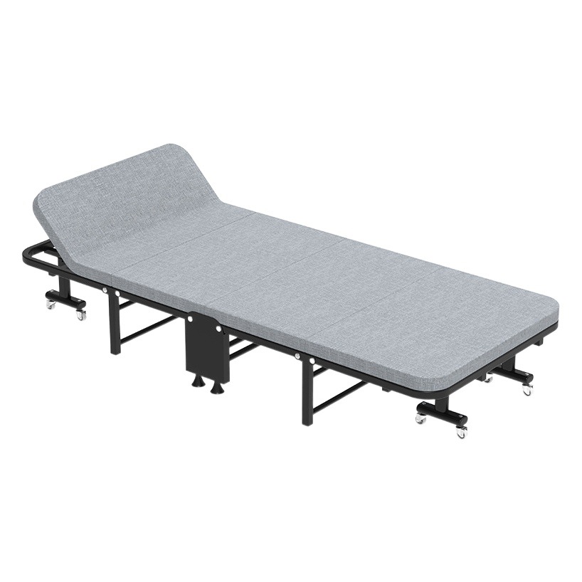 Lino de cuatro veces esponja plegable cama Oficina individual almuerzo cama reclinable casa simple siesta cama plegable al por mayor